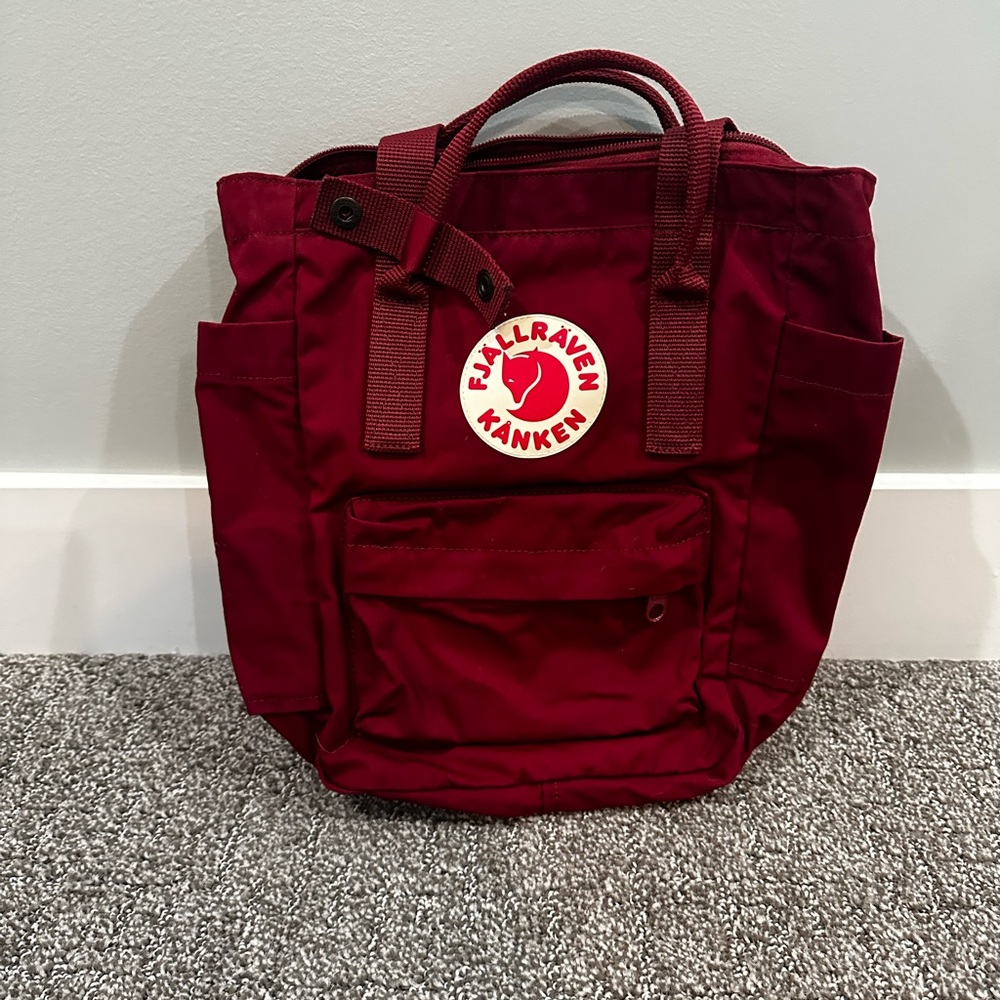 Fjallraven mini tote, maroon
